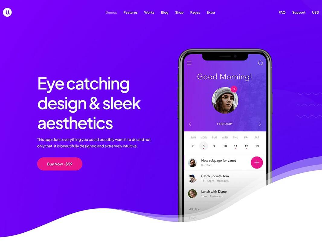 Landing page WP Theme